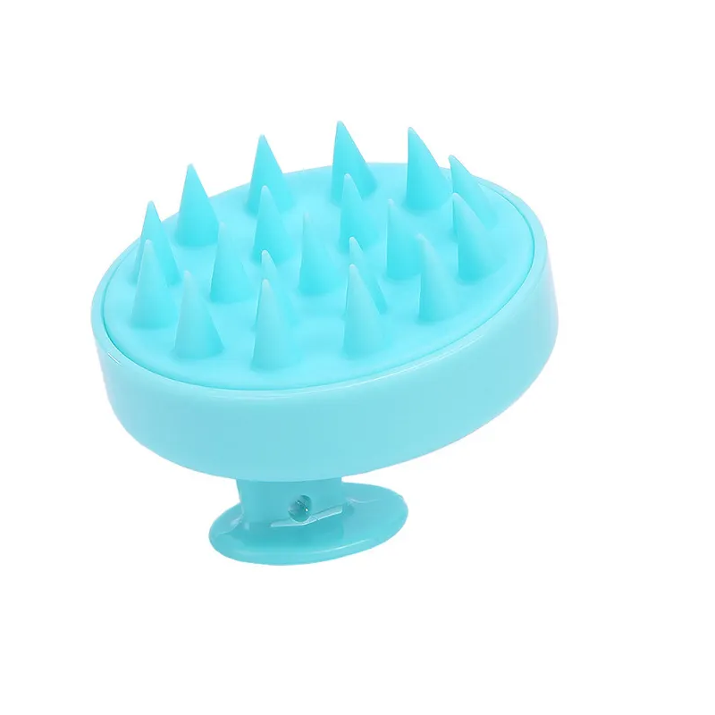 Perie manuală din silicon pentru masaj scalp – curățare și șamponare eficientă