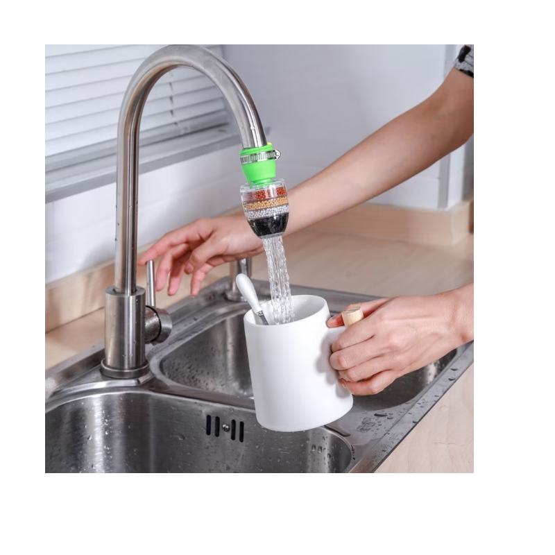 Filtru apă robinet cu 5 straturi, ușor de instalat, diametru 16–23 mm – culoare aleatorie