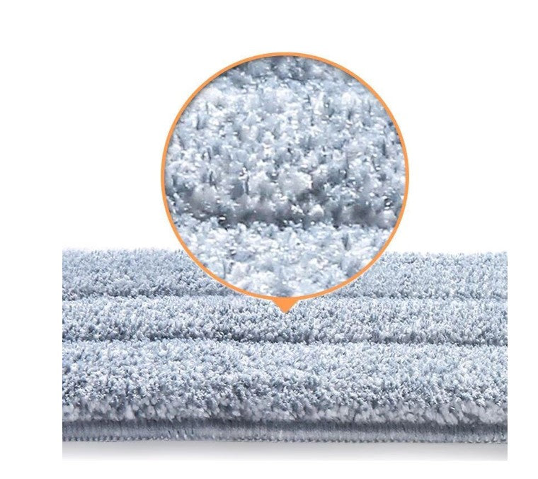 Rezervă laveta microfibră gri pentru mop cu galeată compactă – curățare eficientă