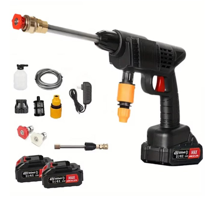 Aparat de spălat electric cu presiune 25 bari, cu acumulator + mănuși incluse