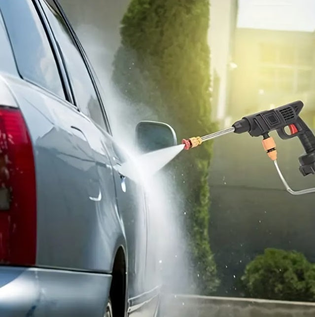 Aparat de spălat electric cu presiune 25 bari, cu acumulator + mănuși incluse