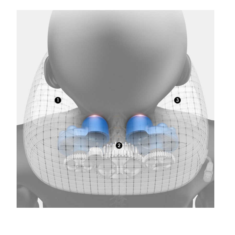 Pernă masaj cervical cu vibromasaj și baterie – ideală pentru călătorii