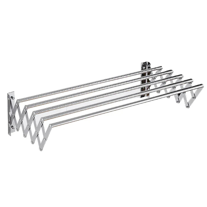 Uscător rufe retractabil metalic de perete – compact și funcțional