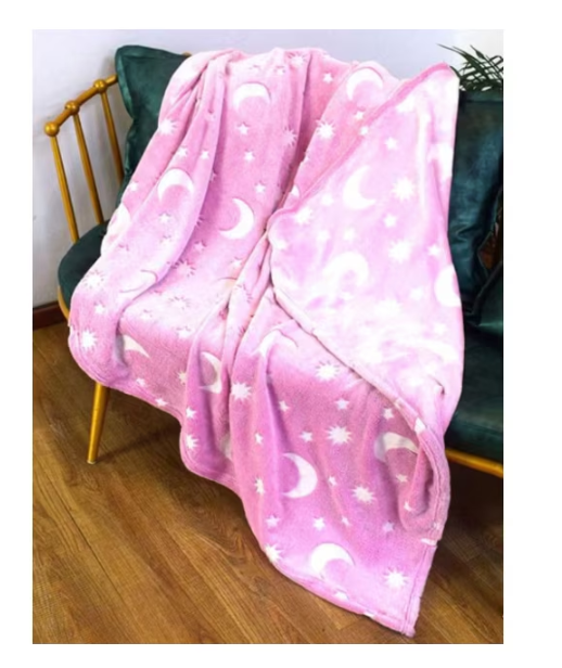 Set educativ: păturică stelute fosforescentă + pisică interactivă 30 cm