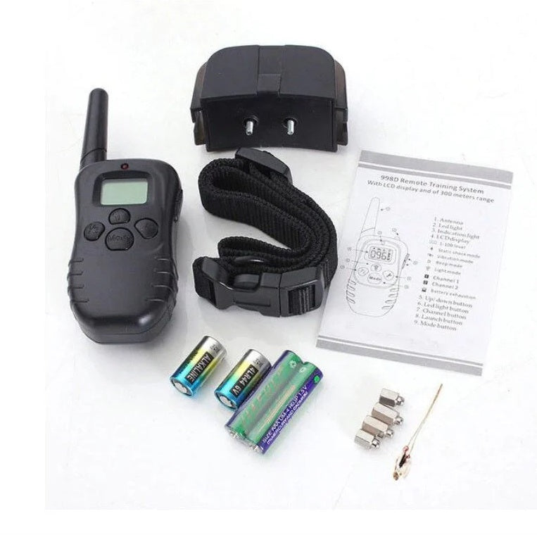 Zgardă electrică dresaj câini – 3 funcții, rază 1000 m
