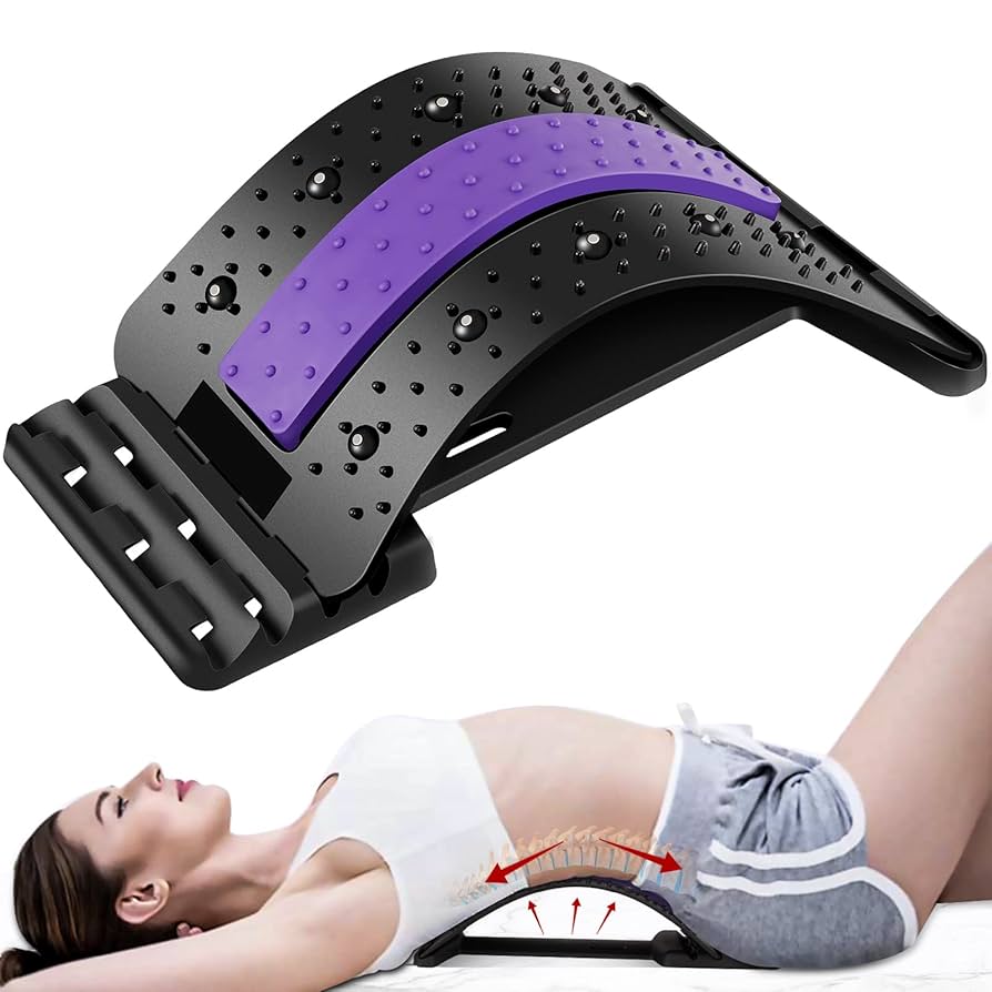 Aparat de masaj lombar – Suport spinal cu 96 de ace și 3 nivele de arcuire