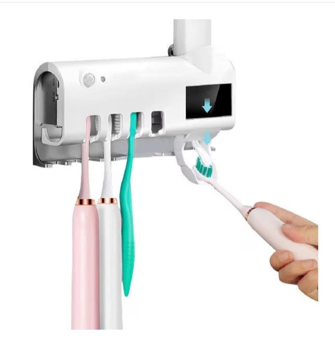 Set oral: irigator 3 moduri + dozator pastă cu UV antibacterian