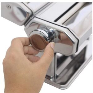 Mașină manuală de paste 6 trepte grosime, inox – pentru tăiței și spaghete