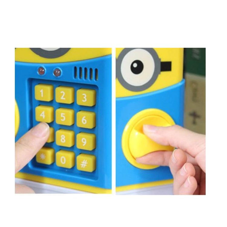 Pusculiță interactivă pentru copii – funcție ATM, cod PIN, design “minion”