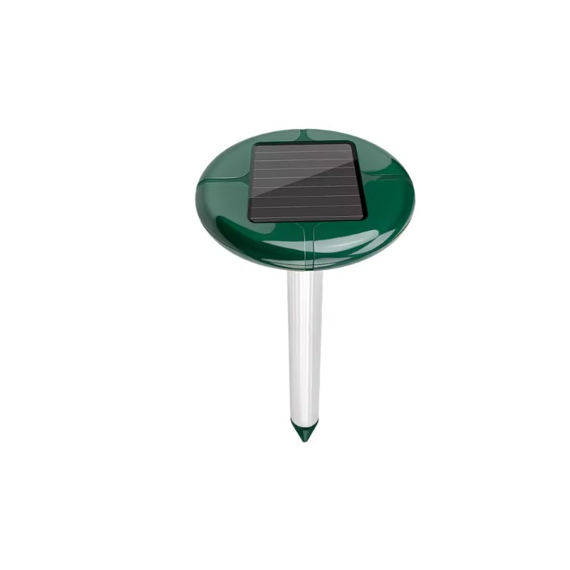Dispozitiv solar cu ultrasunete anti-cârtițe și șoareci – protecție ecologică pentru grădină