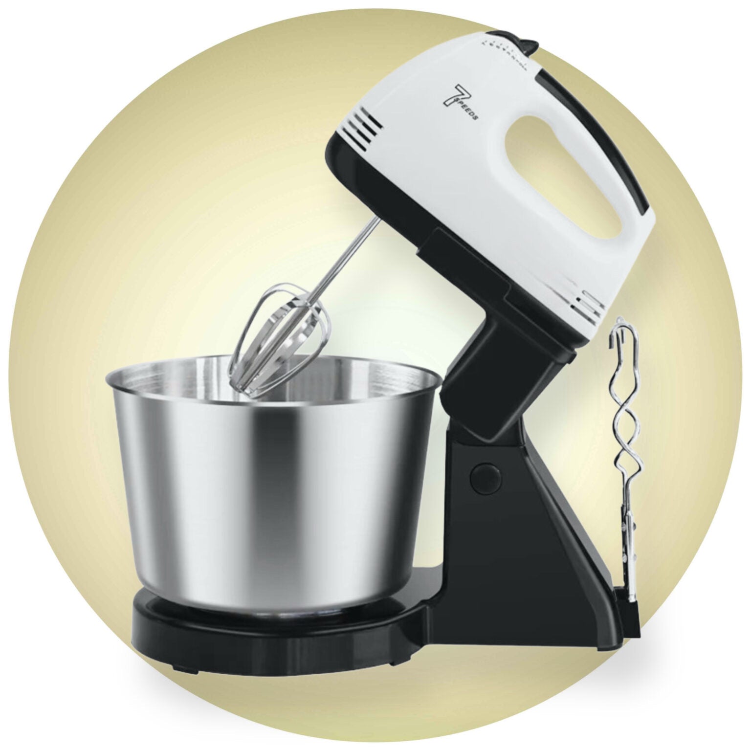 Mixer cu bol plastic 2L, 250W, 7 viteze – mixare eficientă
