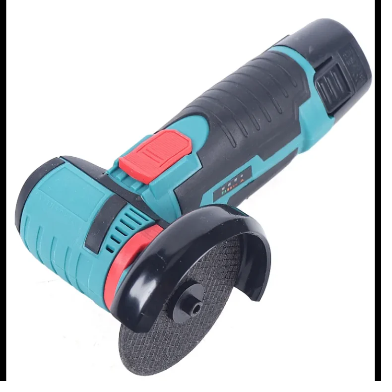 Mini polizor unghiular portabil 12V, disc 76 mm, verde/negru – flex electric compact