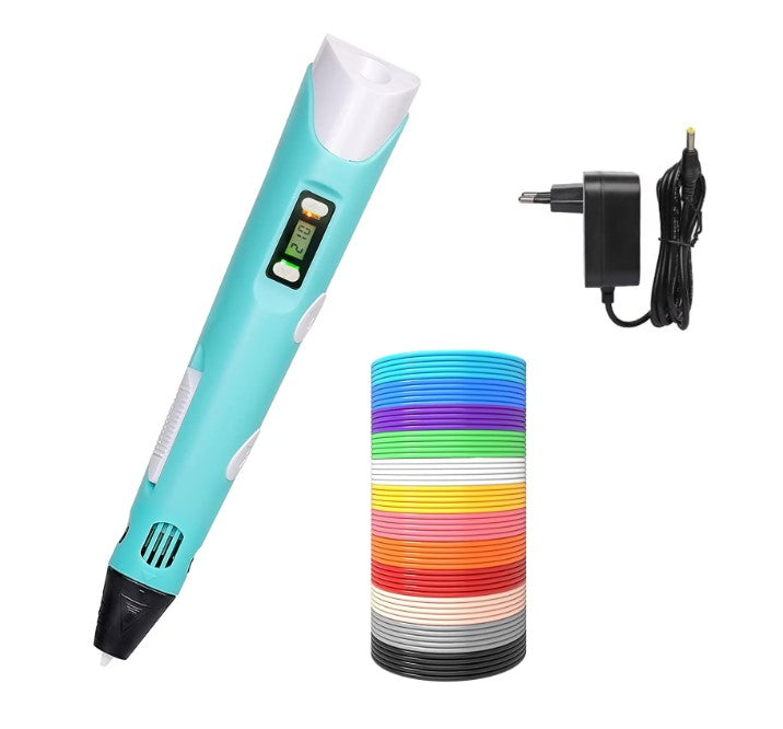 Stilou 3D cu afisaj LCD – desen tridimensional fără fir, cu încărcare USB