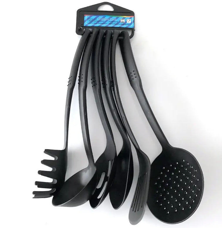 Set 13 Piese pentru Gătit – Oale și Tigaie Antiaderente cu Ustensile și Capace din Sticlă