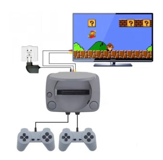 Consolă de jocuri Buxton Retro Game TV – 16 jocuri clasice incluse, conectare simplă la TV