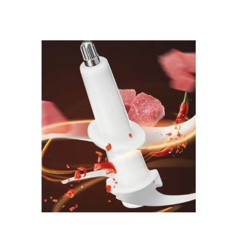 Tocător electric 300 W cu 4 lame interne din inox și bol din inox 2 L