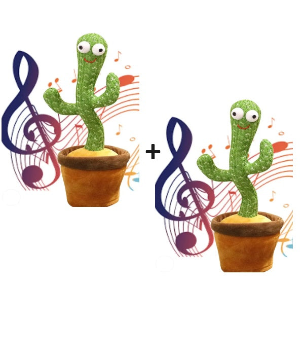 Pachet 2 jucării cactus interactive vorbitoare și dansatoare