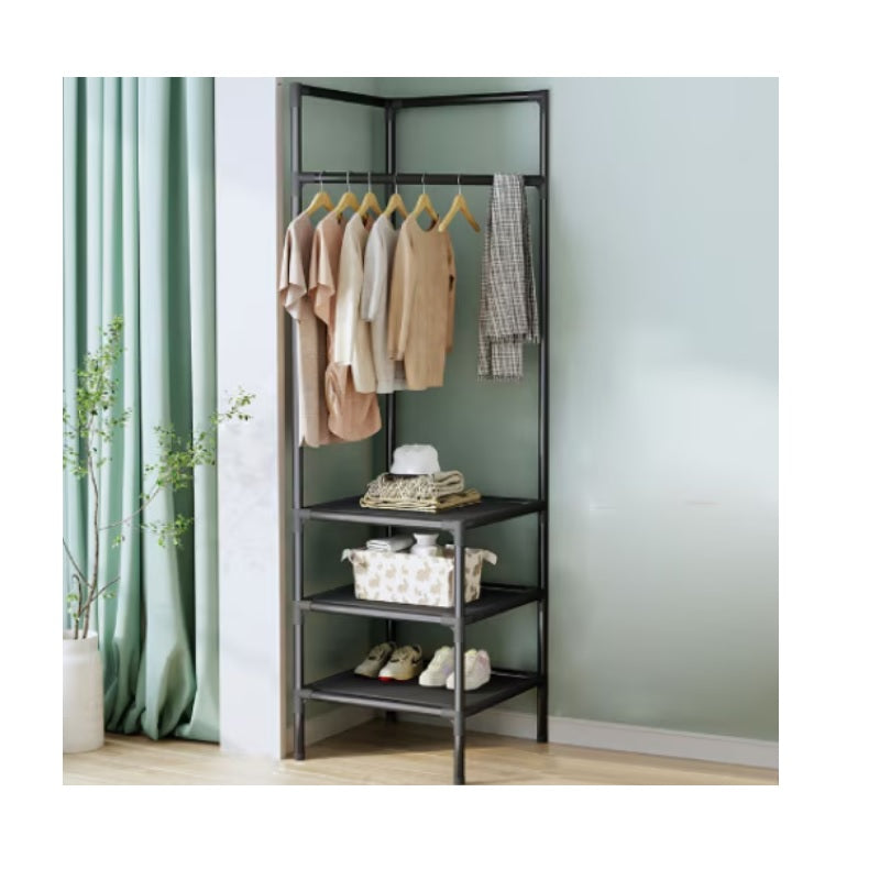 Raft de colț pentru organizare și depozitare, ideal pentru baie sau bucătărie