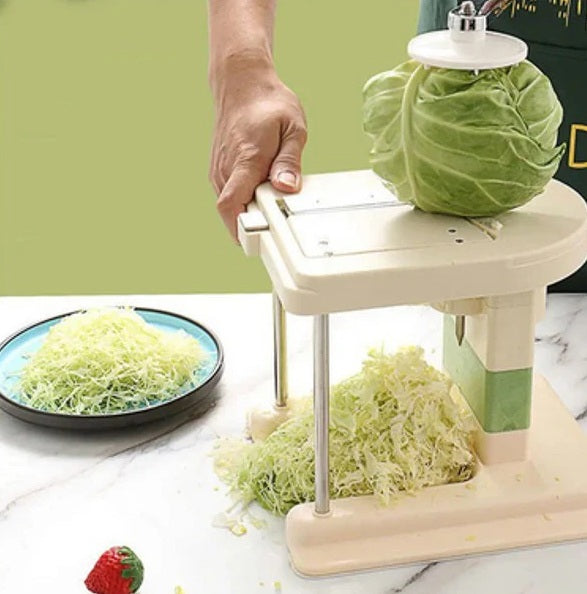 Răzătoare manuală varză cu manivelă și 3 lame — pentru salate și murături