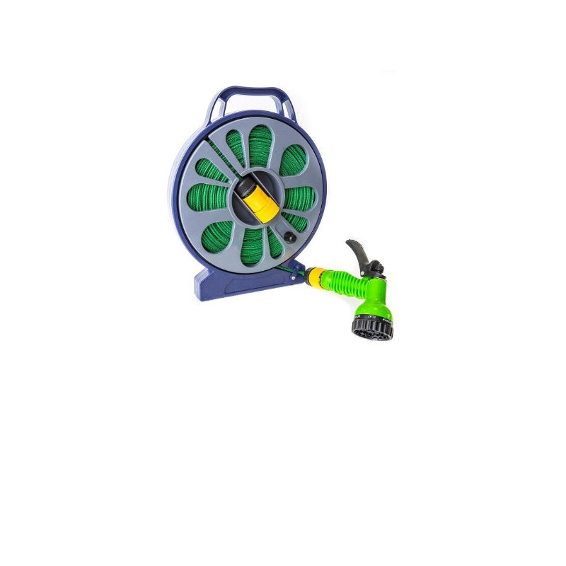 Set furtun plat 15 m cu carcasă protectoare și compactare facilă