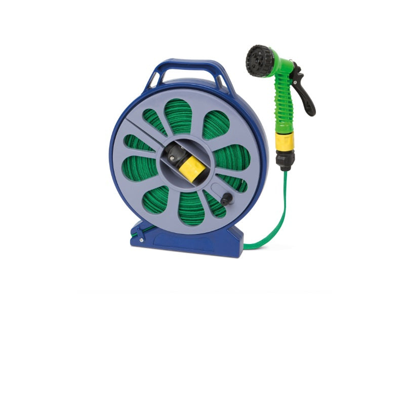 Set furtun plat 15 m cu carcasă protectoare și compactare facilă