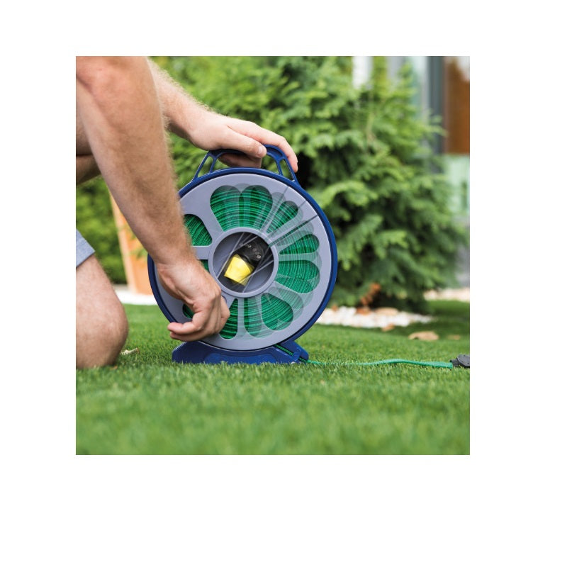 Set furtun plat 15 m cu carcasă protectoare și compactare facilă