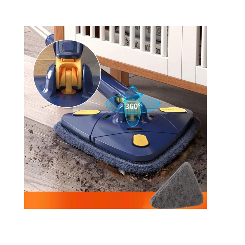 Pachet promo Mop triunghiular + Pamatuf telescopic 80–280 cm, gri – curățare eficientă