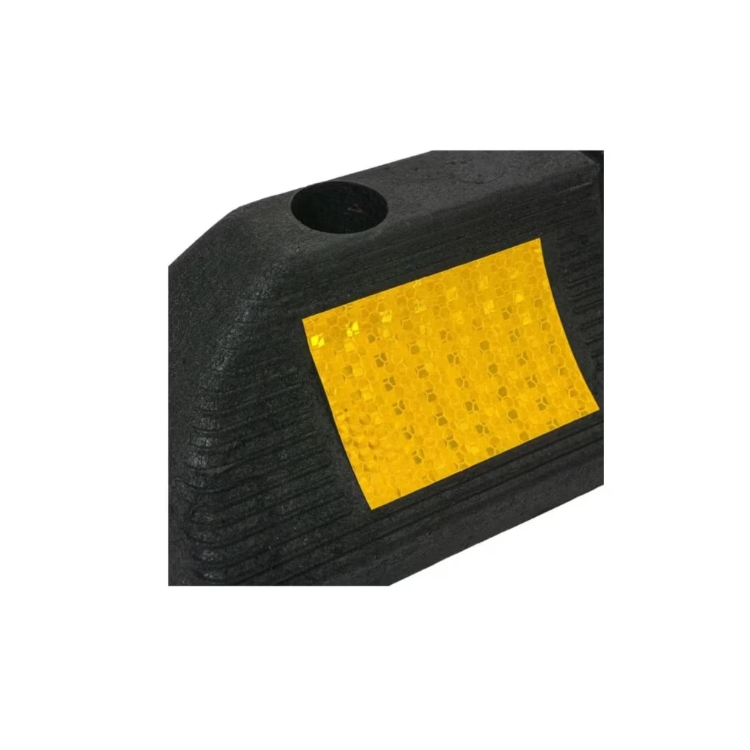 Pachet 2 opritoare roată cu cauciuc și element reflectorizant pentru parcare