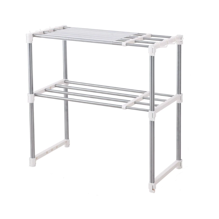 Raft organizator multifuncțional pentru bucătărie sau baie, cu design compact