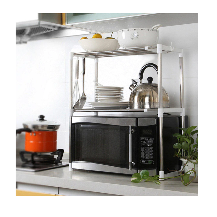 Raft organizator multifuncțional pentru bucătărie sau baie, cu design compact