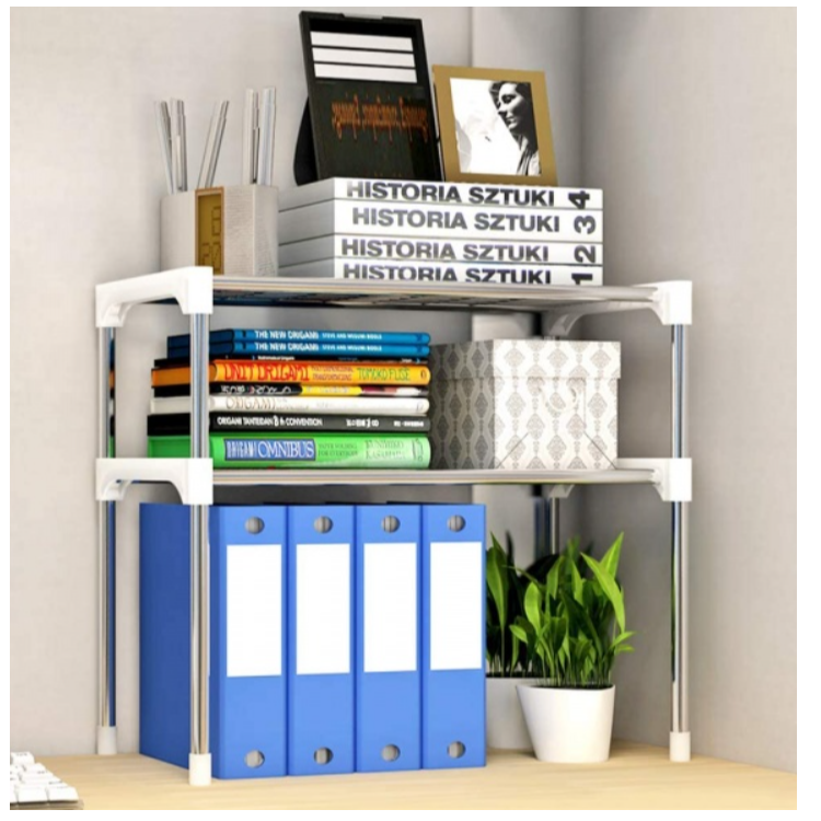 Raft organizator multifuncțional pentru bucătărie sau baie, cu design compact