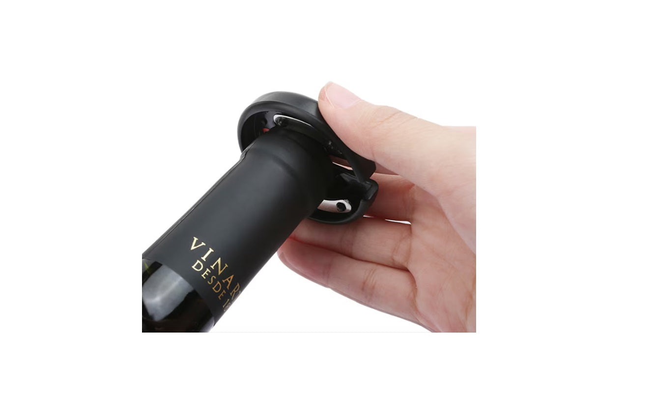 Tirbușon electric automat — deschizător sticle vin pe baterii