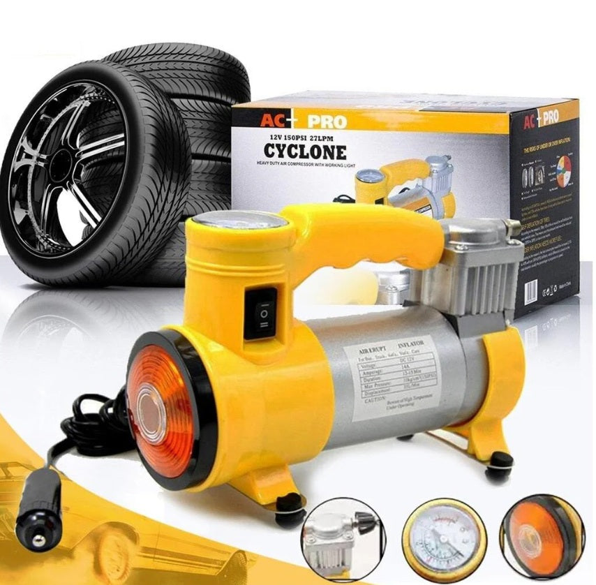 Compresor auto portabil 12 V, 35 l/min, presiune maximă 150 PSI