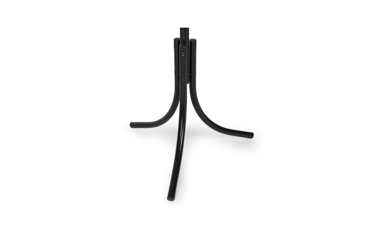 Cuier metalic negru înalt 184 cm cu 16 cârlige