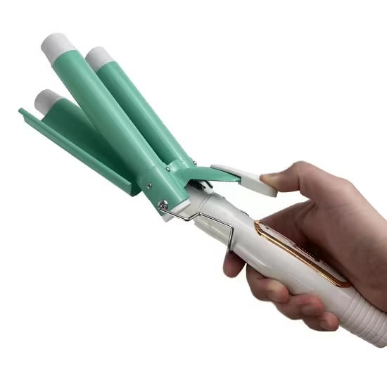 Ondulator ceramic rapid 28 secunde – 3 elemente alb &amp; verde