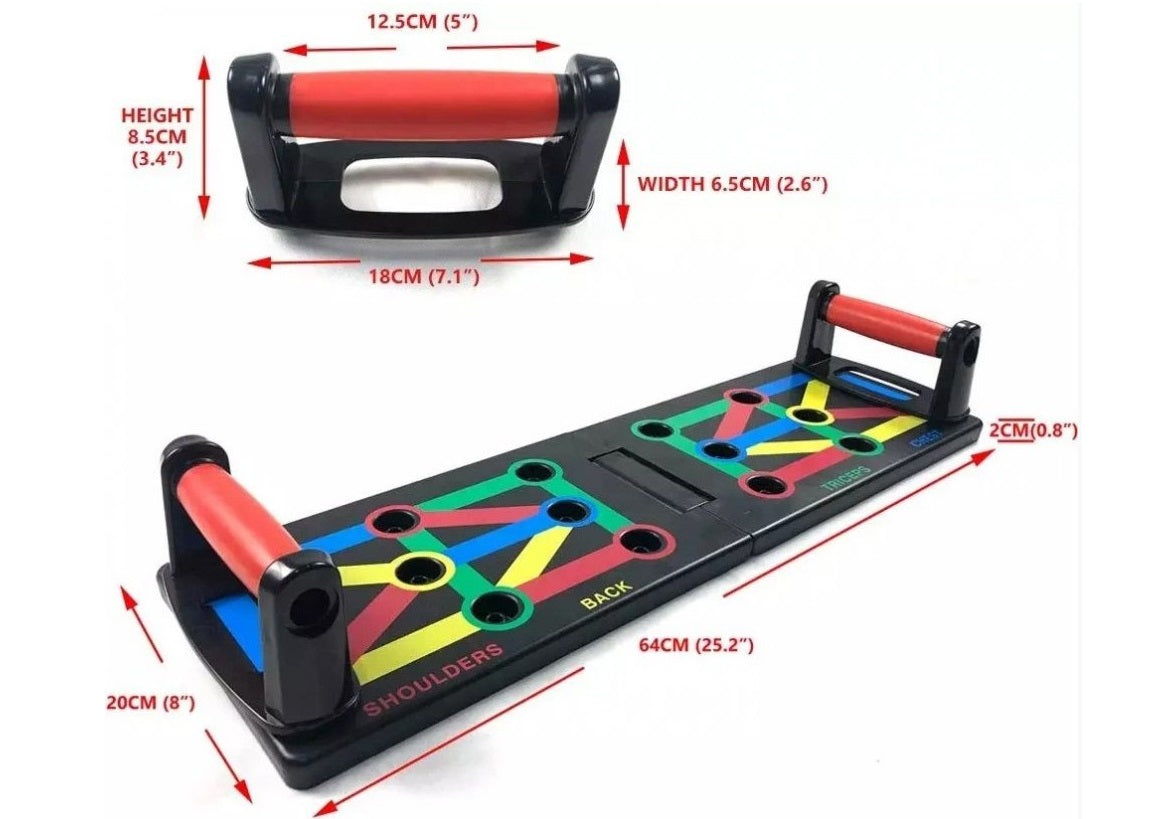 Placă pliabilă fitness 13-în-1 pentru exerciții acasă