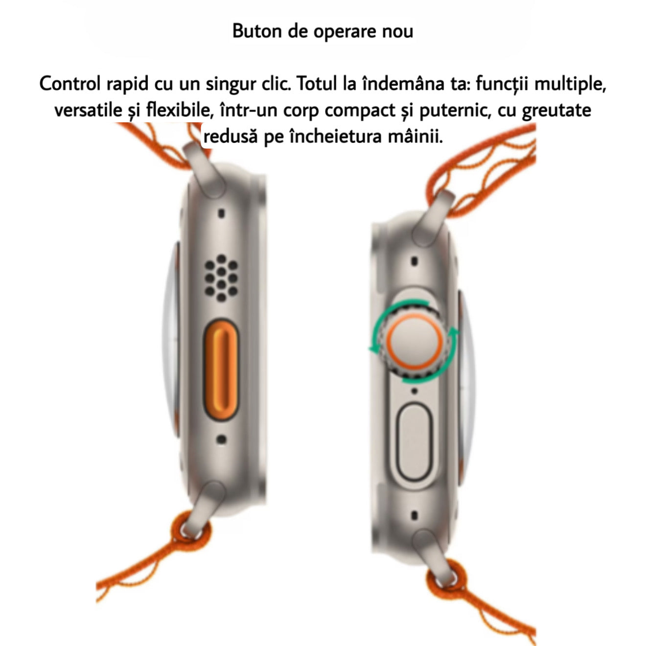 Ceas inteligent portocaliu – Bluetooth &amp; apă