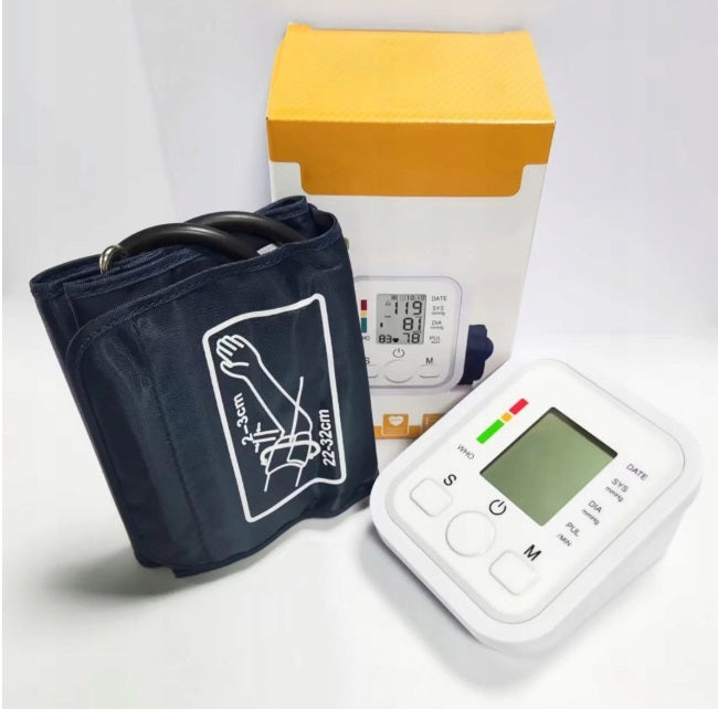 Tensiometru de braț portabil cu afișaj digital și memorie multiple