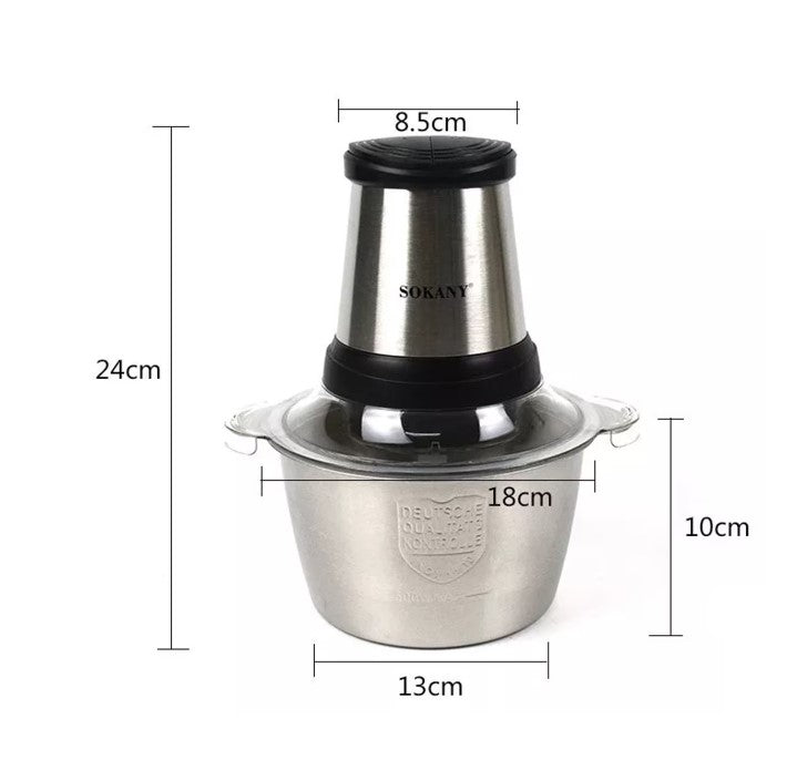 Tocator electric 200W – 3 lame inox, gri