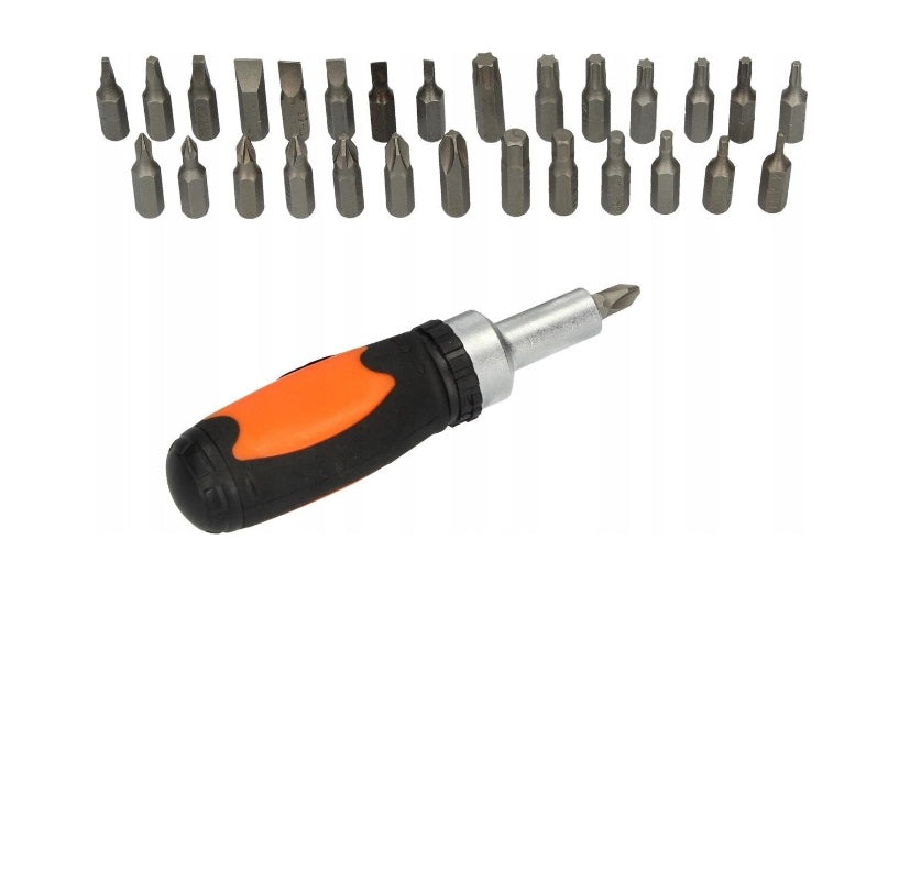 Set șurubelniță multifuncțională 18 în 1, oțel rezistent, compact și portabil