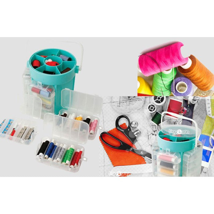 Trusă de cusut portabilă cu 200 de piese – soluție completă pentru pasionații de mercerie