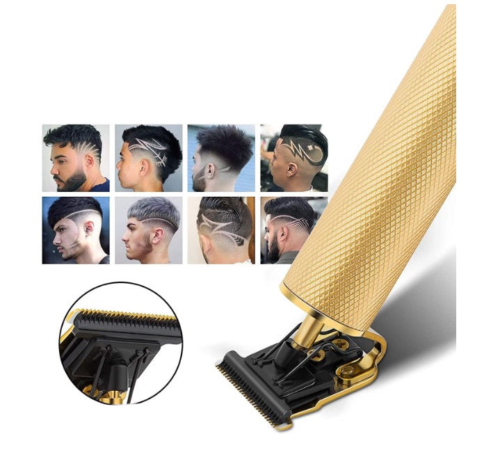 Trimmer profesional fără fir pentru barbă și contur – lame inox, încărcare USB