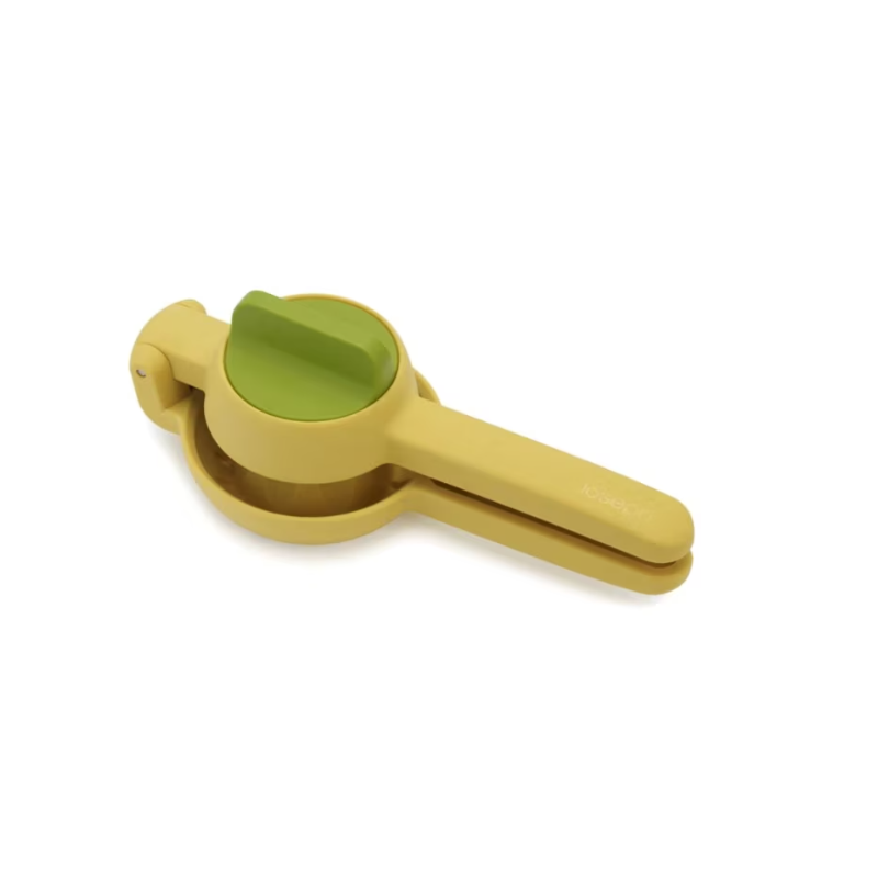 Presa manuală galbenă pentru citrice – acțiune dublă, aluminiu