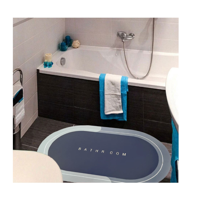 Covoraș de baie antiderapant – 60 x 40 cm, uscare rapidă