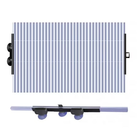 Parasolar auto retractabil cu ventuze – 150 x 70 cm, aluminiu