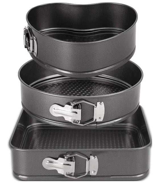 Set 3 tăvi de prăjituri cu bază detașabilă – forme variate