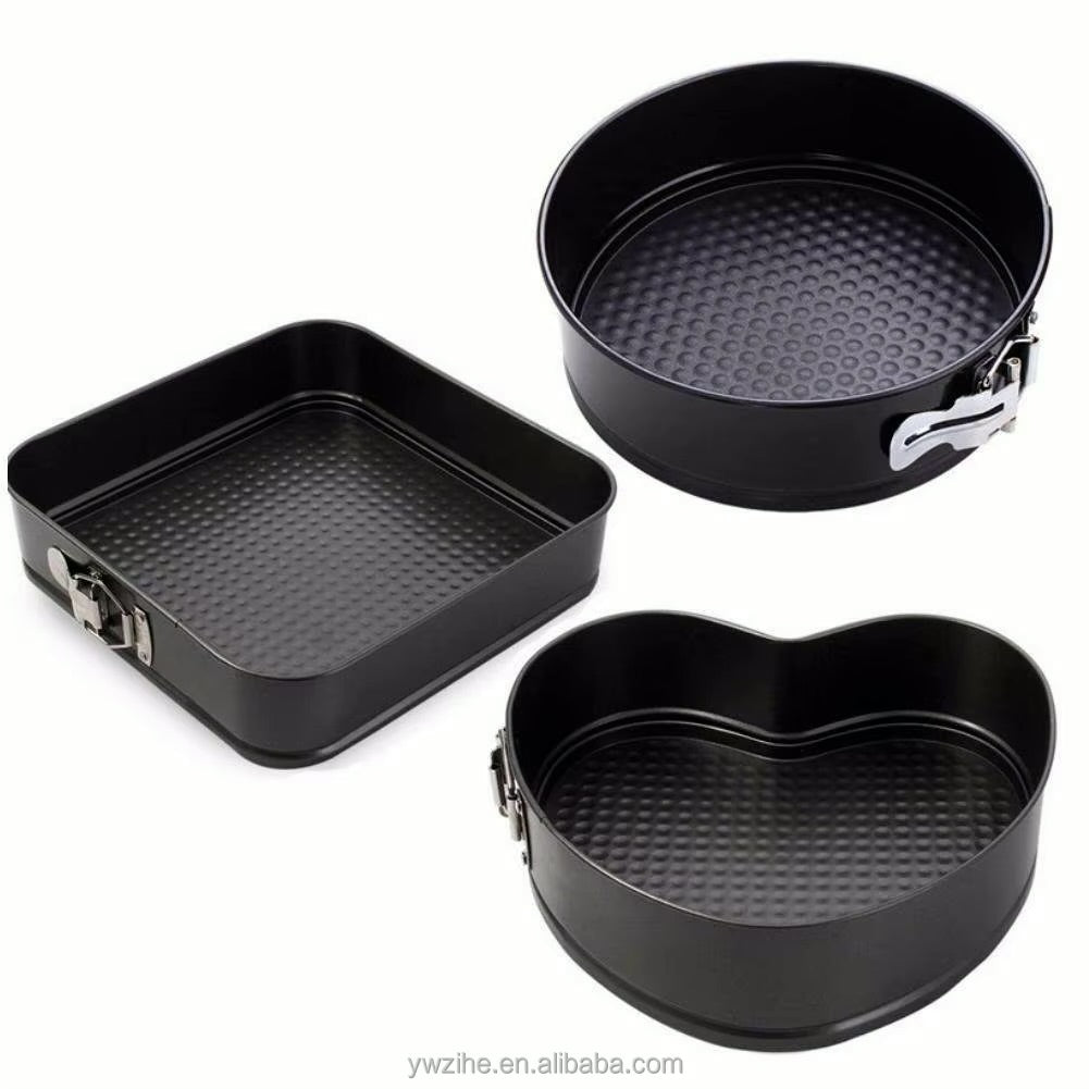 Set 3 tăvi de prăjituri cu bază detașabilă – forme variate
