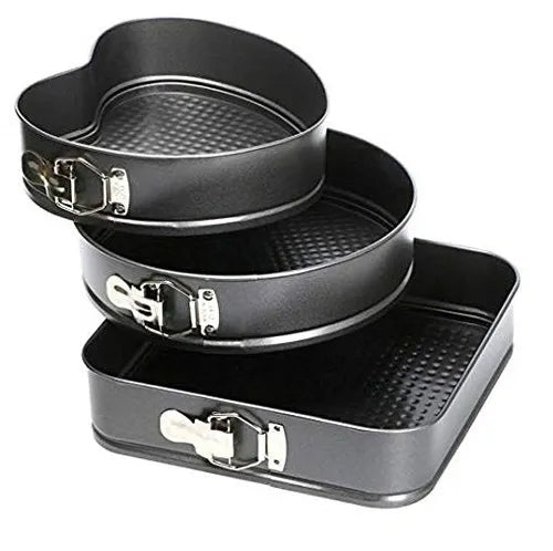 Set 3 tăvi de prăjituri cu bază detașabilă – forme variate