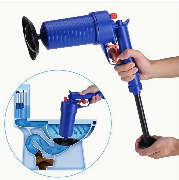 Aparat cu aer comprimat pentru desfundat scurgerile – 4 adaptoare incluse