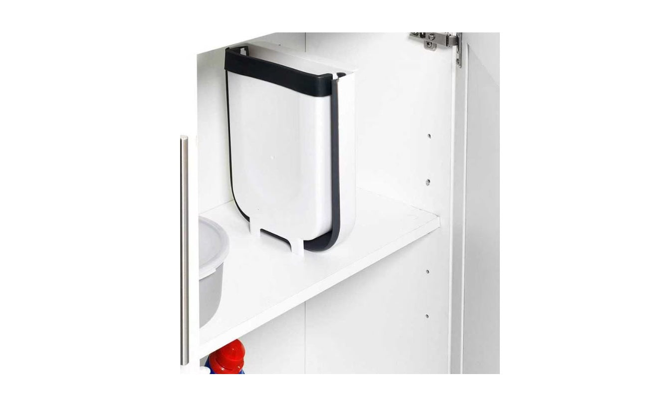 Coș de gunoi suspendat și pliabil pentru ușa dulapului – 8L